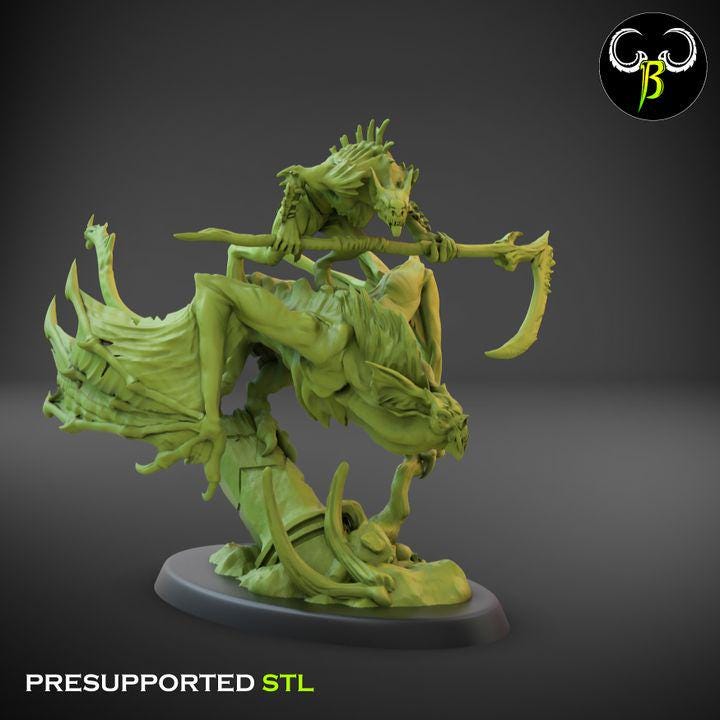 Sanguine Reaver, Squad 2 (3 Variants Available) - Clay Beast Creations