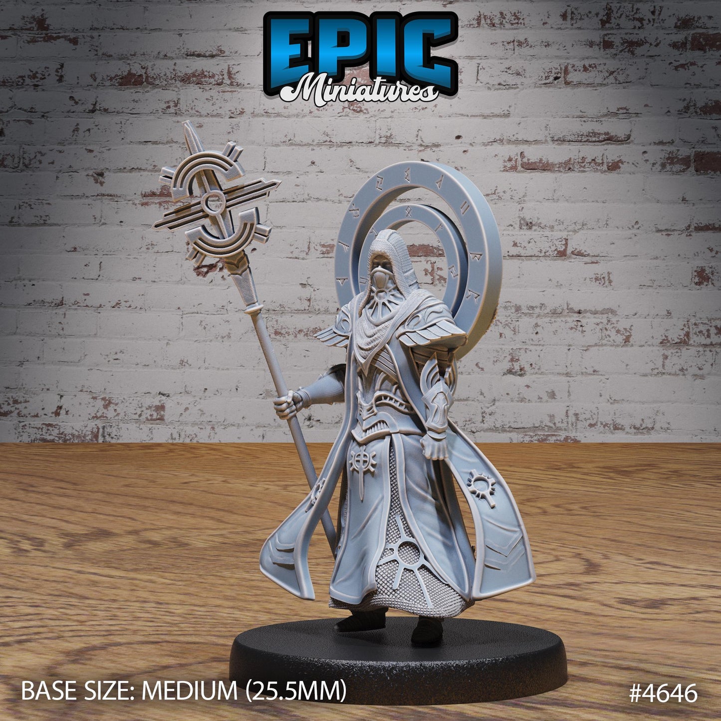 White Priest (3 Variants Available) - Epic Miniatures