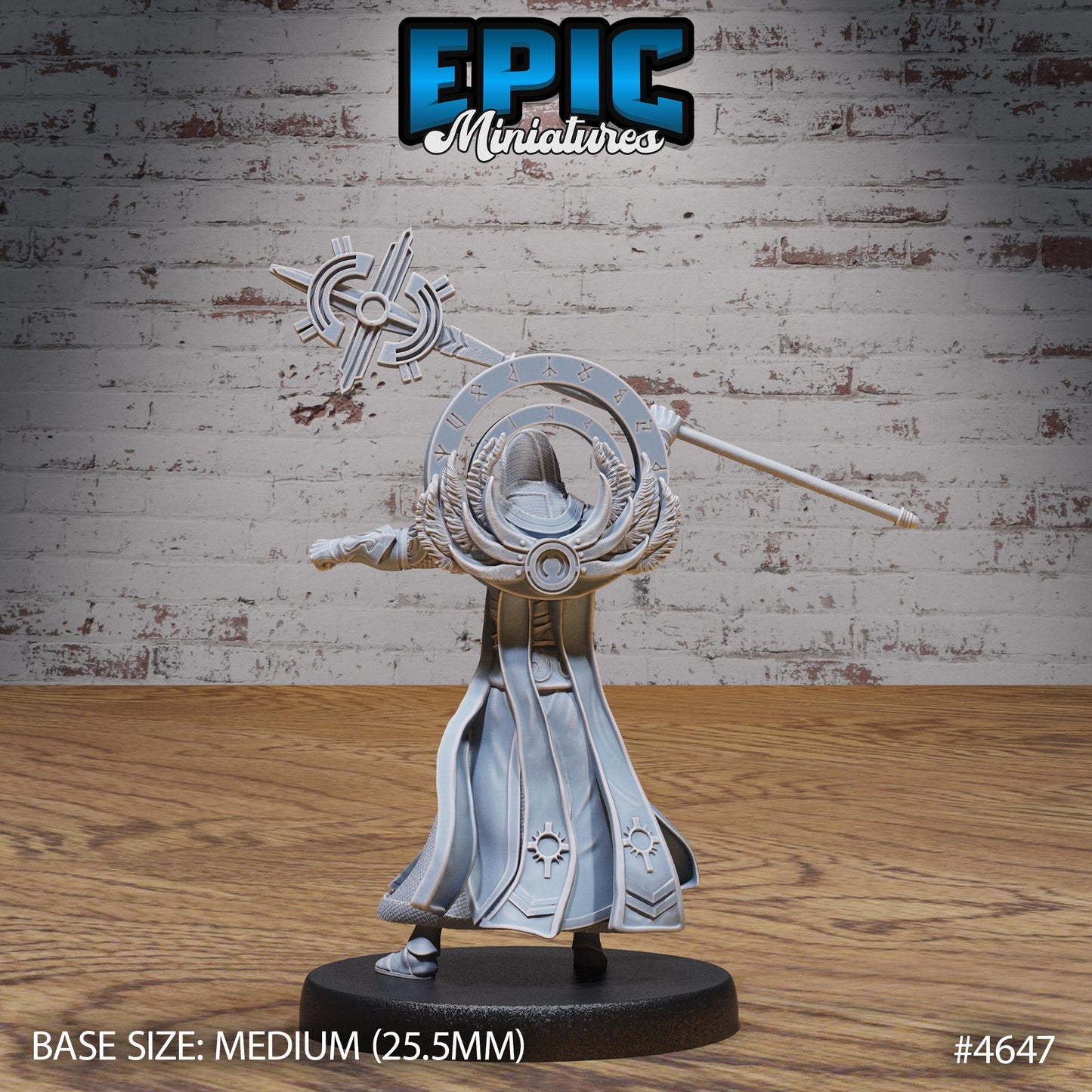 White Priest (3 Variants Available) - Epic Miniatures