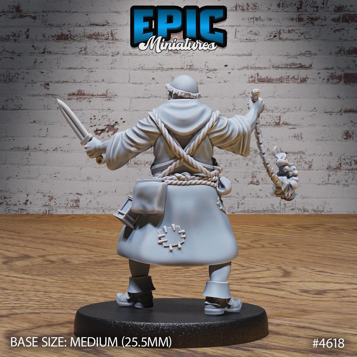 Medieval Cleric Monk (3 Variants Available) - Epic Miniatures