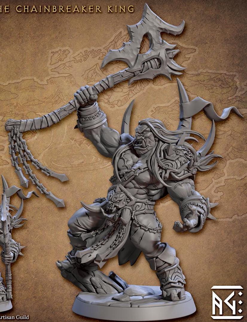 Throgar the Chainbreaker King (2 Variants Available) - Artisan Guild