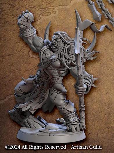 Throgar the Chainbreaker King (2 Variants Available) - Artisan Guild