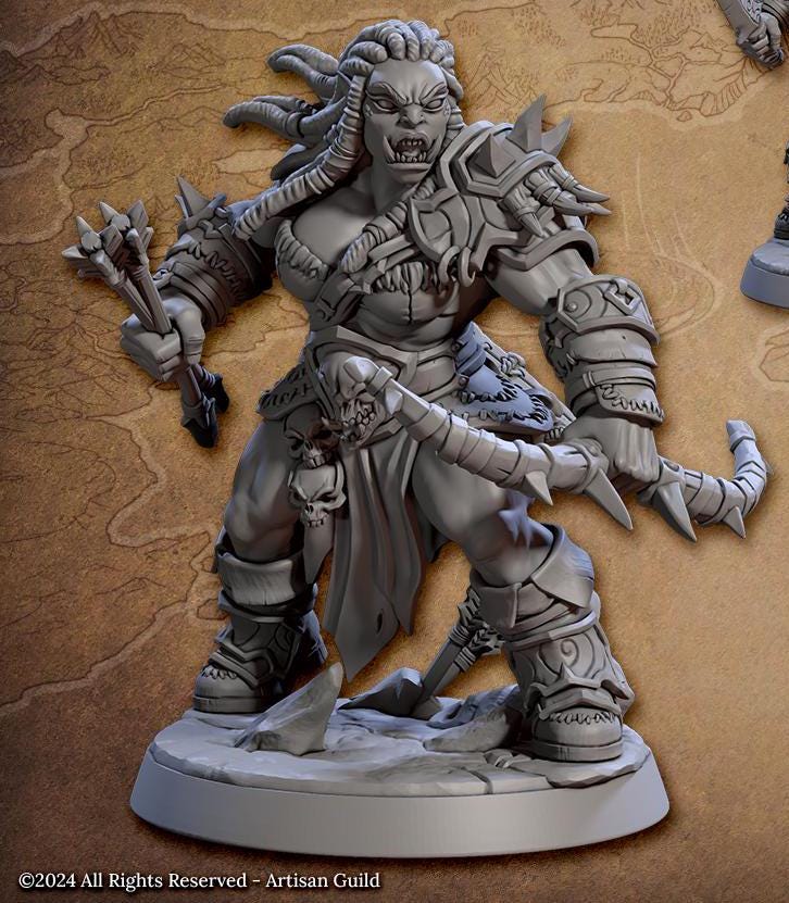 Blackcrag Mountain Orcs, Kit 1 (6 Variants Available) - Artisan Guild
