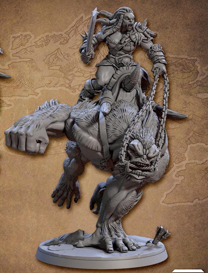 Blackcrag Apefiend Riders - Kit 1 (4 Variants Available) - Artisan Guild