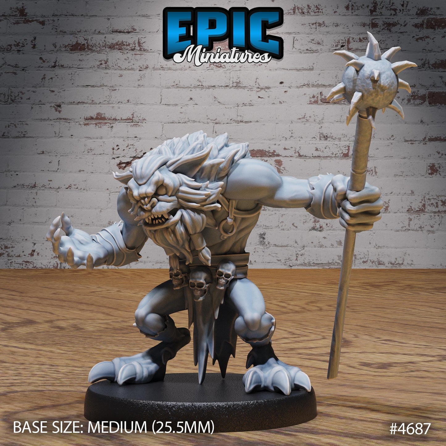 Skull Bear (3 Variants Available) - Epic Miniatures