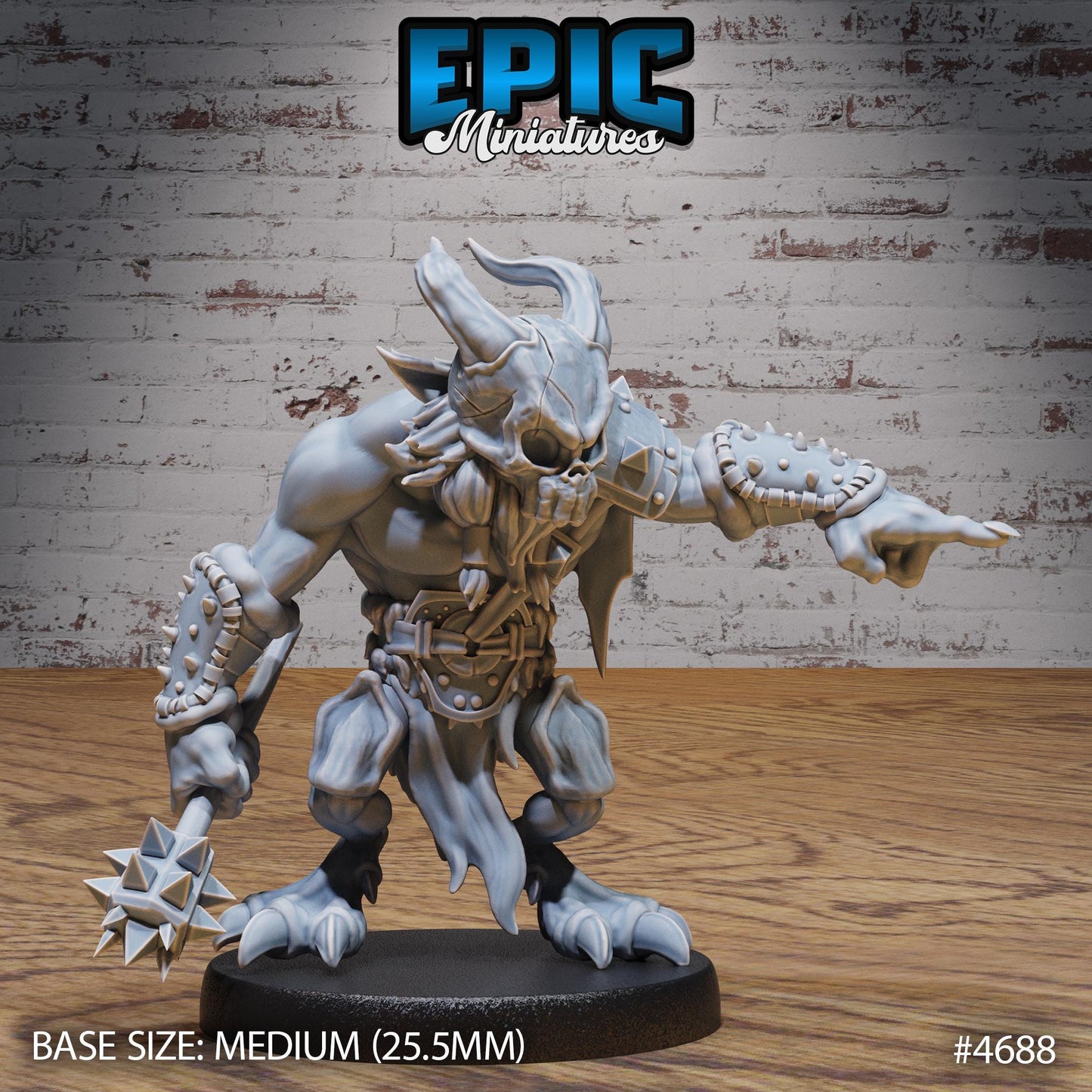 Skull Bear (3 Variants Available) - Epic Miniatures