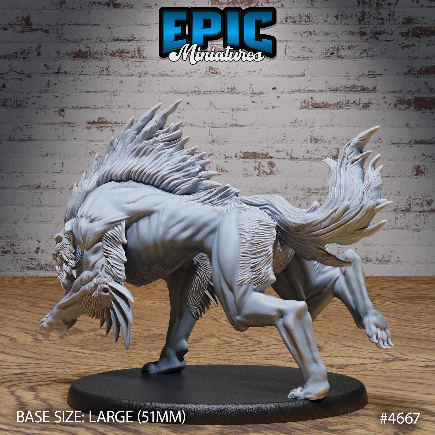 Warg Beast (5 Variants Available) - Epic Miniatures
