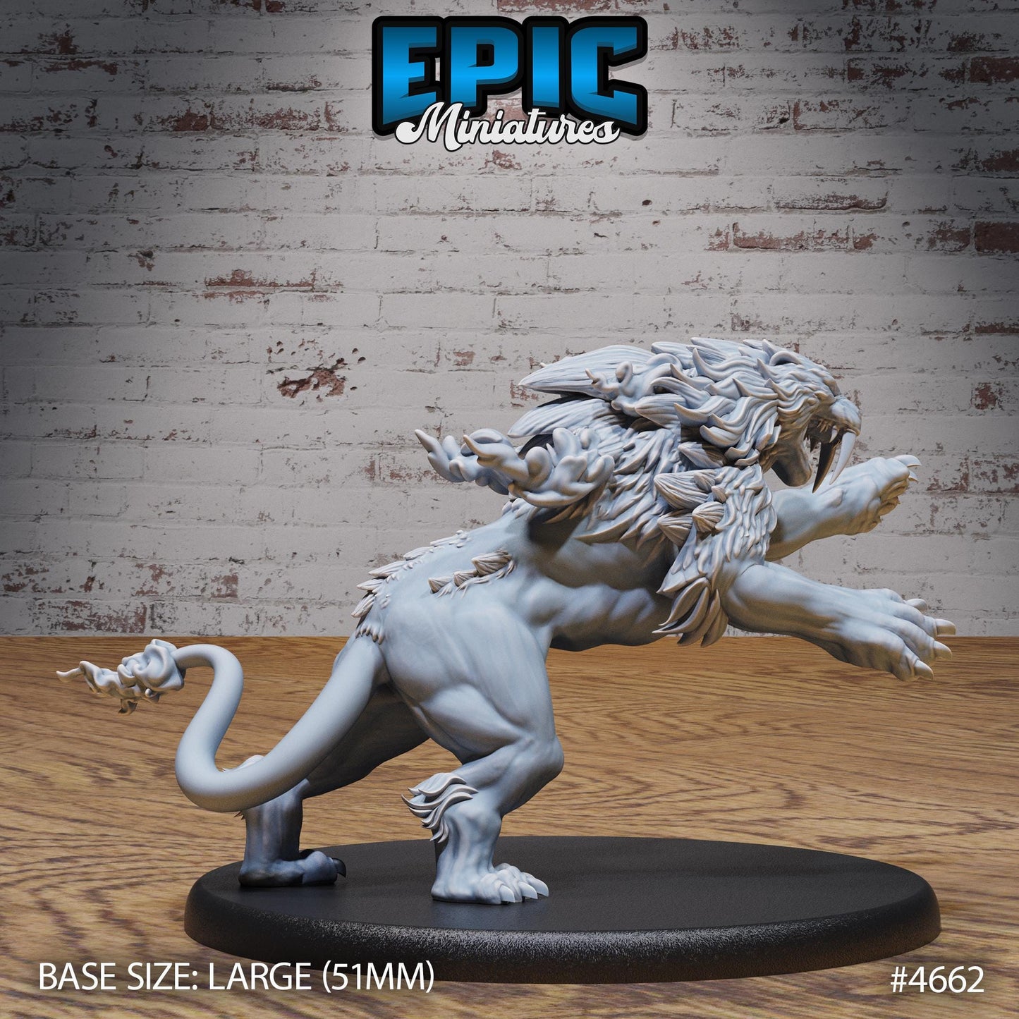 Sabertooth Beast (3 Variants Available) - Epic Miniatures