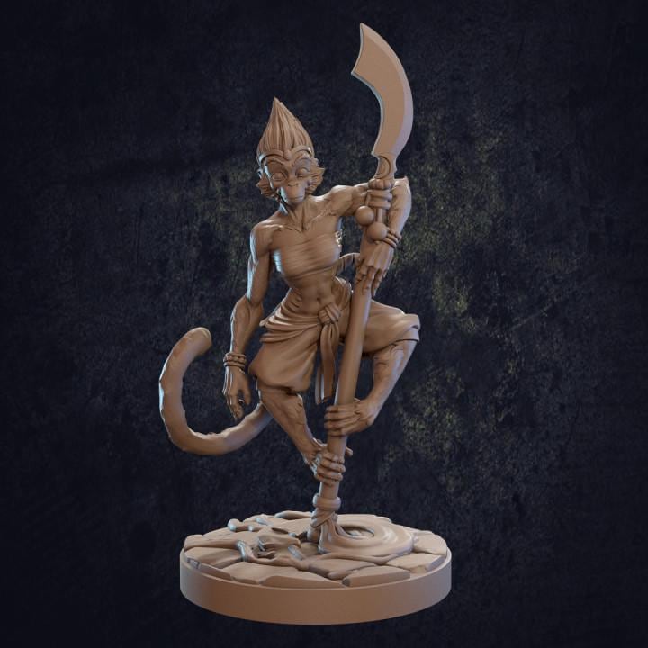 Mali, Vanaran Monk (3 Variants Available) - Dragon Trapper's Lodge