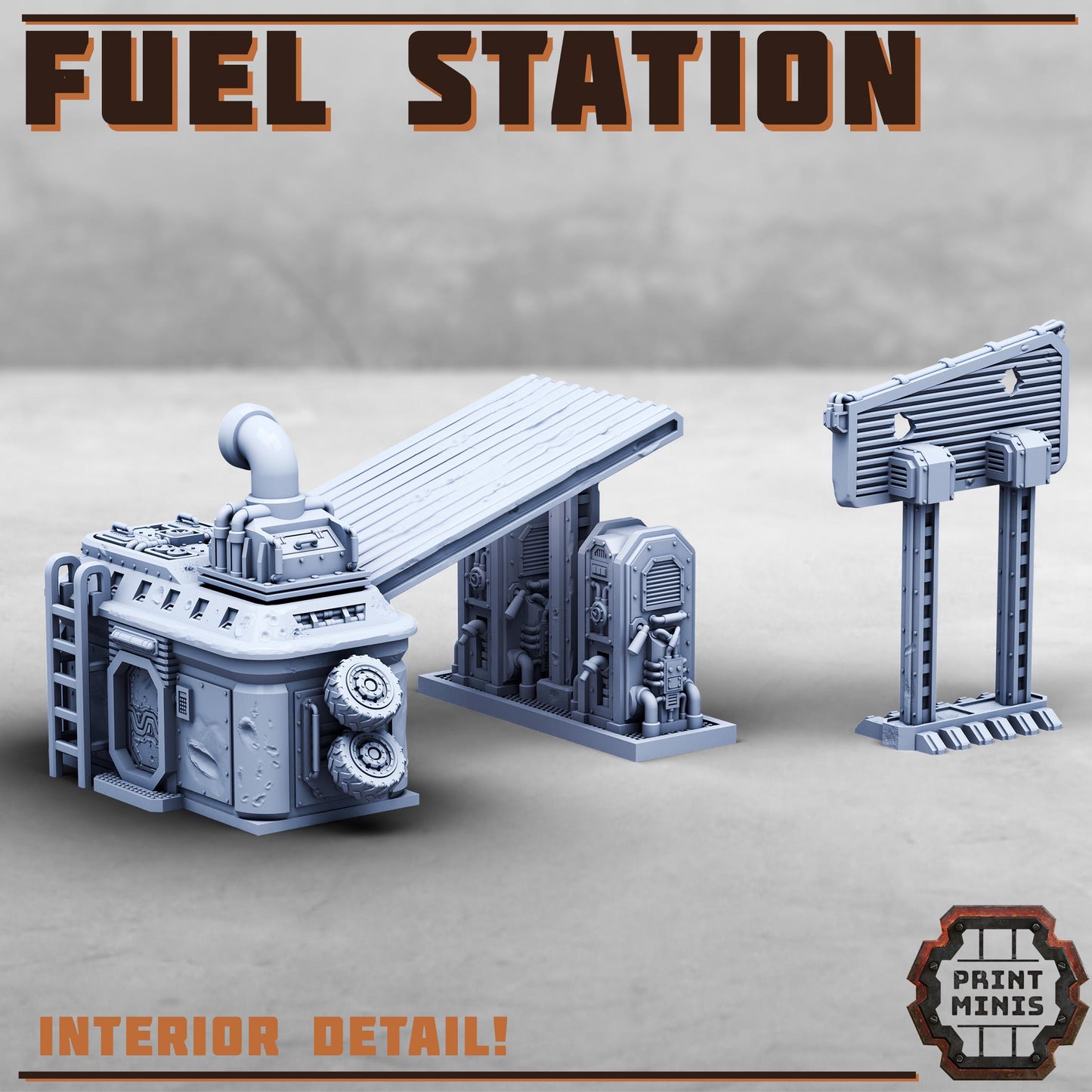 Fuel Station (2 Variants Available) - Print Minis