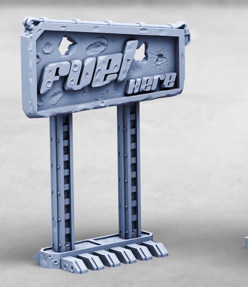 Fuel Station (2 Variants Available) - Print Minis