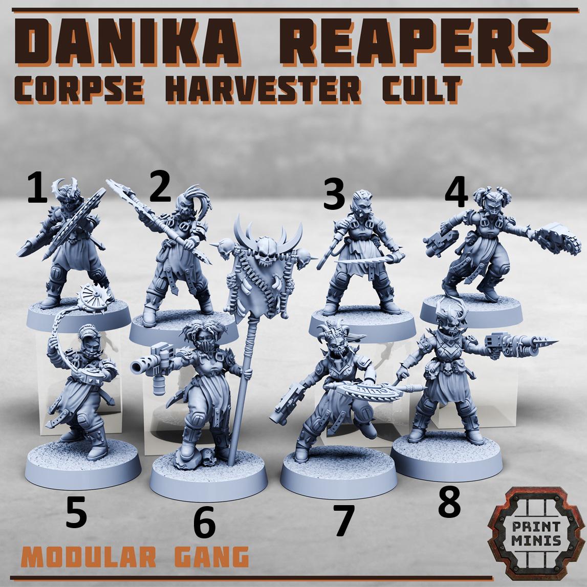 Danika Reapers, Corpse Harvester Cult (8 Variants Available) - Print Minis