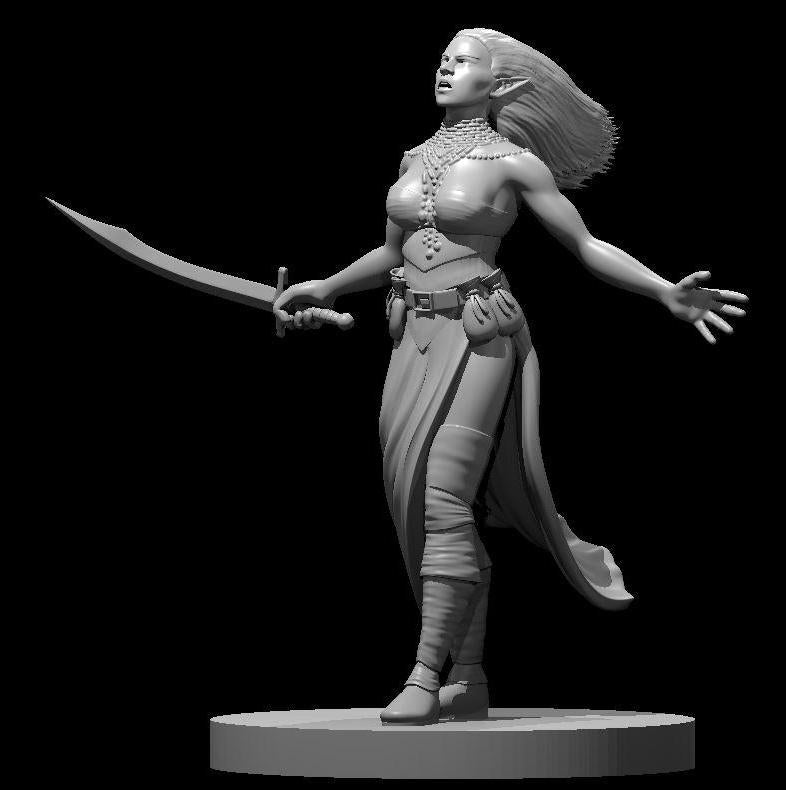 Elf Druid, Set 2 (5 Variants Available) - MZ4250