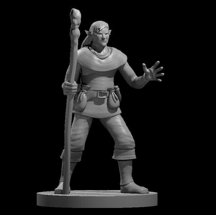 Elf Druid, Set 2 (5 Variants Available) - MZ4250