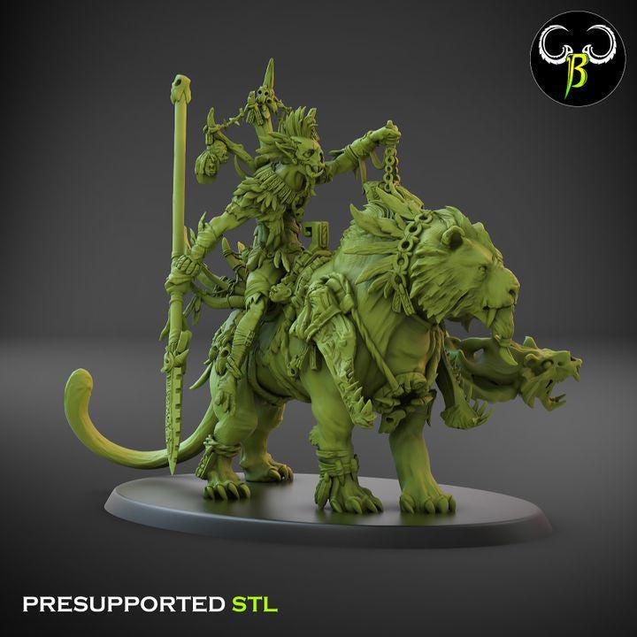 Remo'Jai, Jungle Hunter - Clay Beast Creations