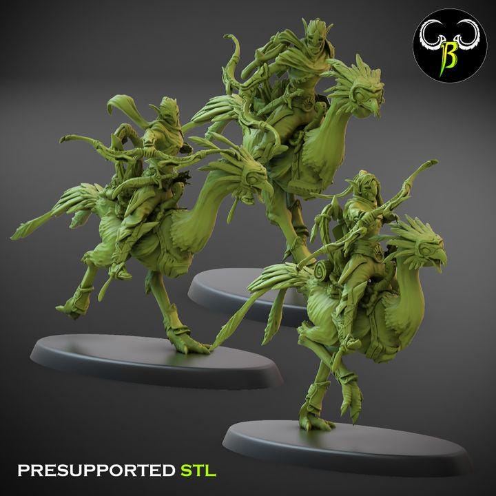 Sand Runners, Bow Squad 2 (3 Variants Available) - Clay Beast Creations