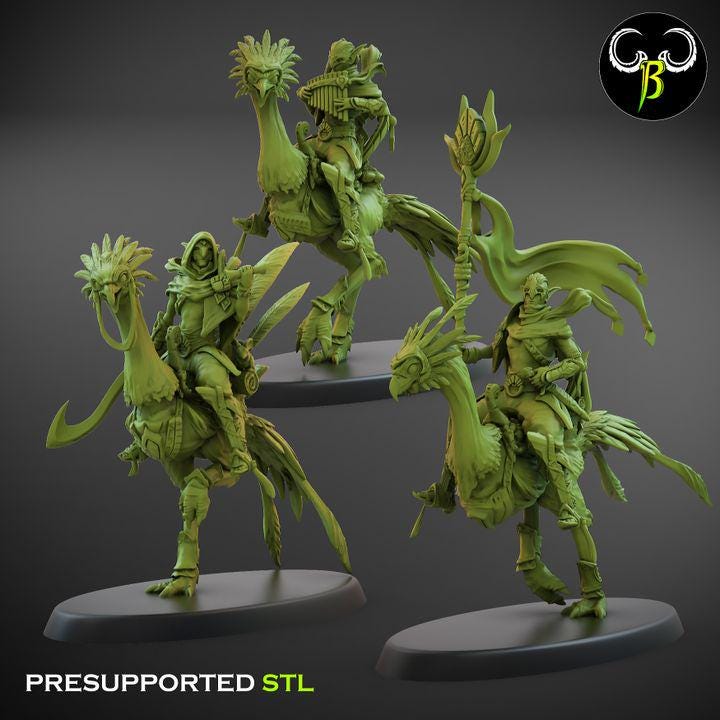 Sand Runners, Leader Squad (3 Variants Available) - Clay Beast Creations