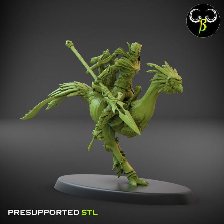 Sand Runners, Lance Squad 2 (3 Variants Available) - Clay Beast Creations