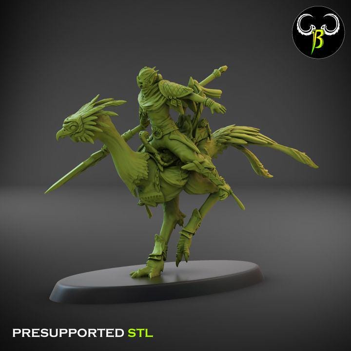 Sand Runners, Lance Squad 2 (3 Variants Available) - Clay Beast Creations