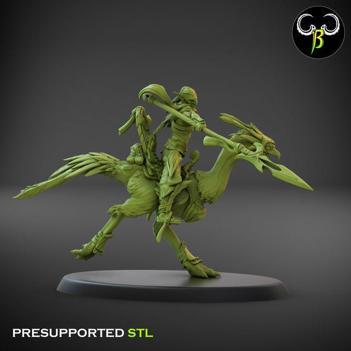 Sand Runners, Lance Squad 2 (3 Variants Available) - Clay Beast Creations
