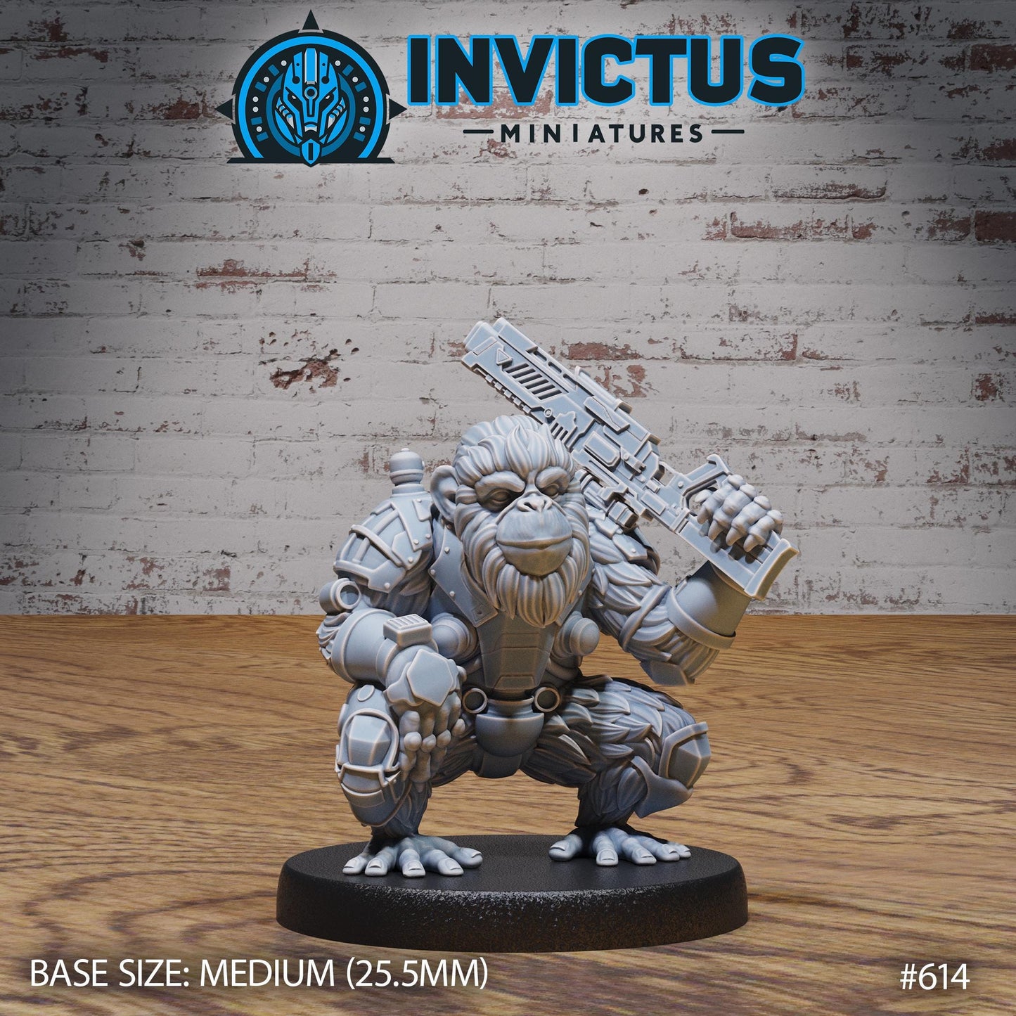 Chimp Rebel (3 Variants Available) - Invictus Miniatures