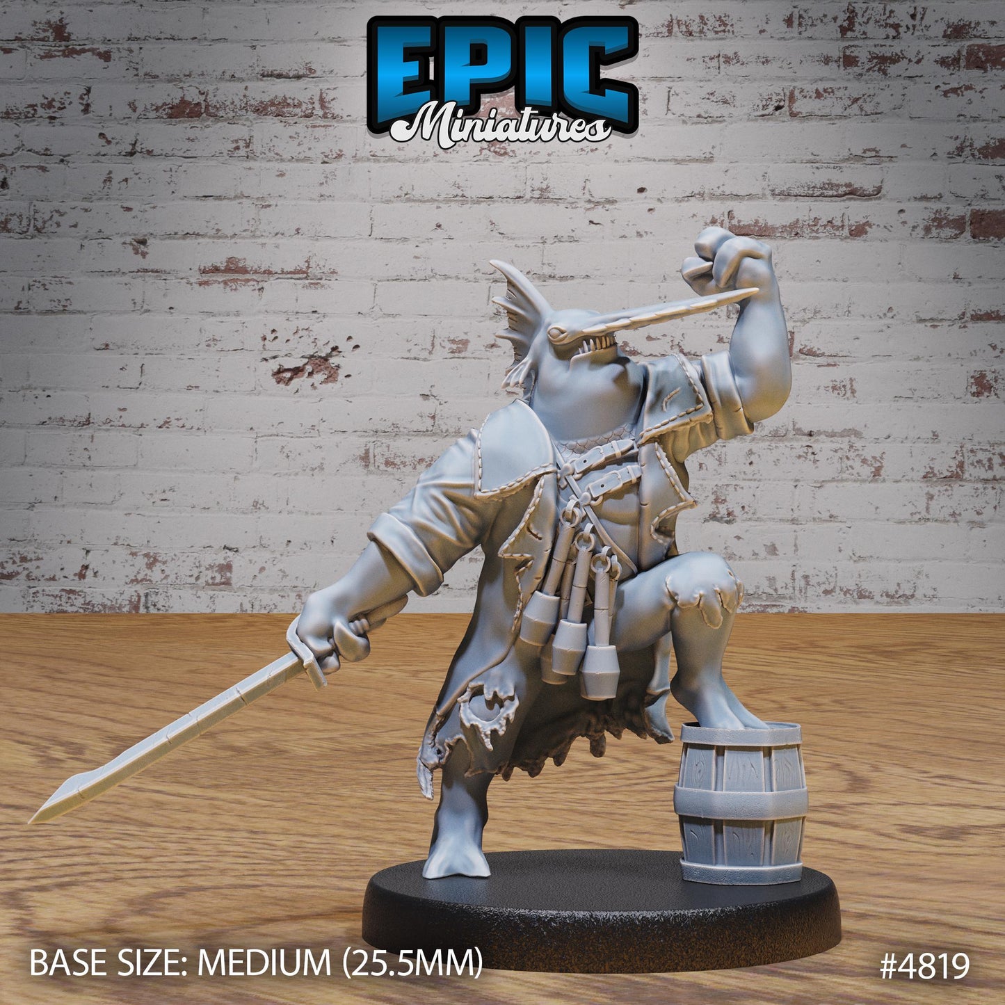 Sawhead Pirate (3 Variants Available) - Epic Miniatures