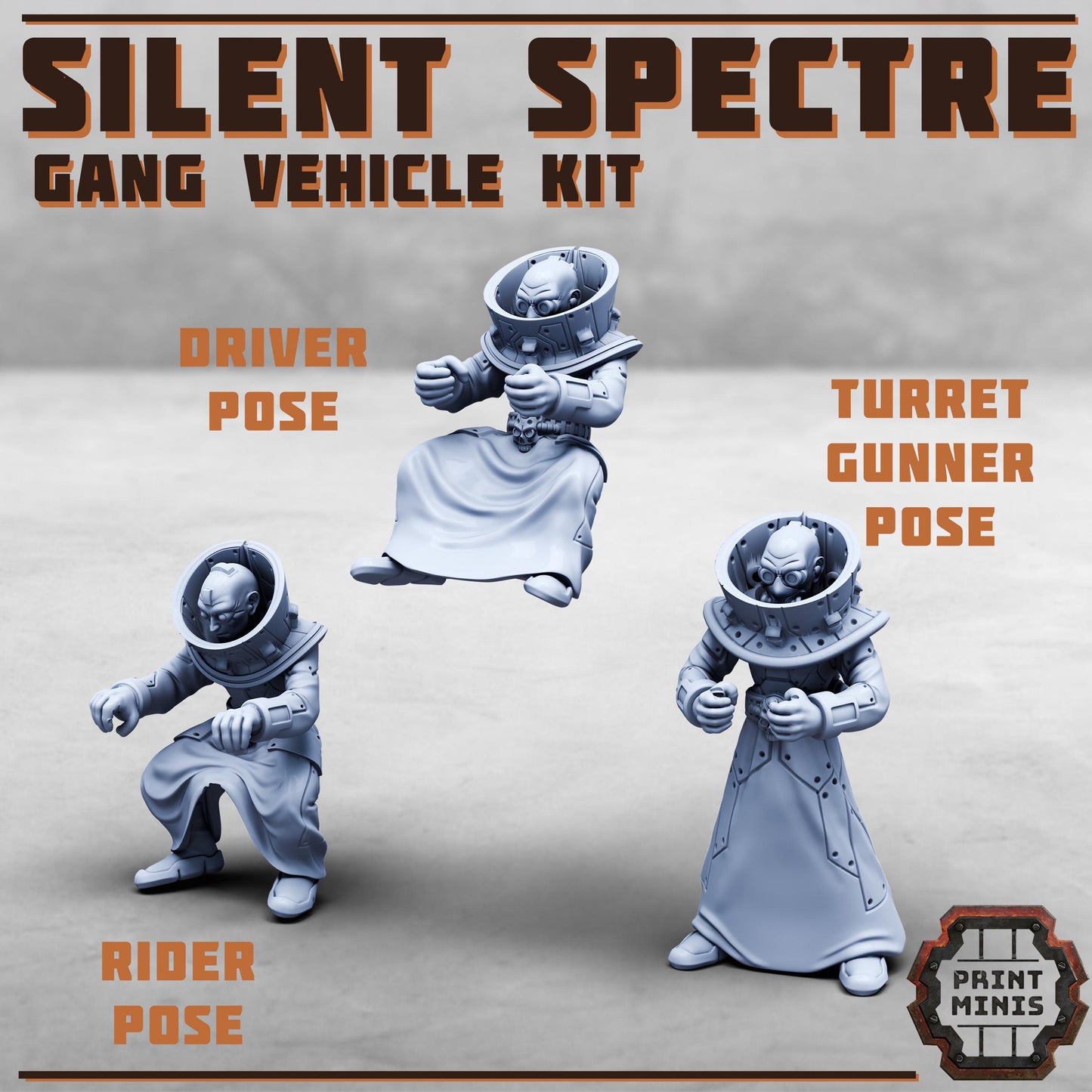 Silent Spectre Gang Vehicle Riders (3 Variants Available) - Print Minis