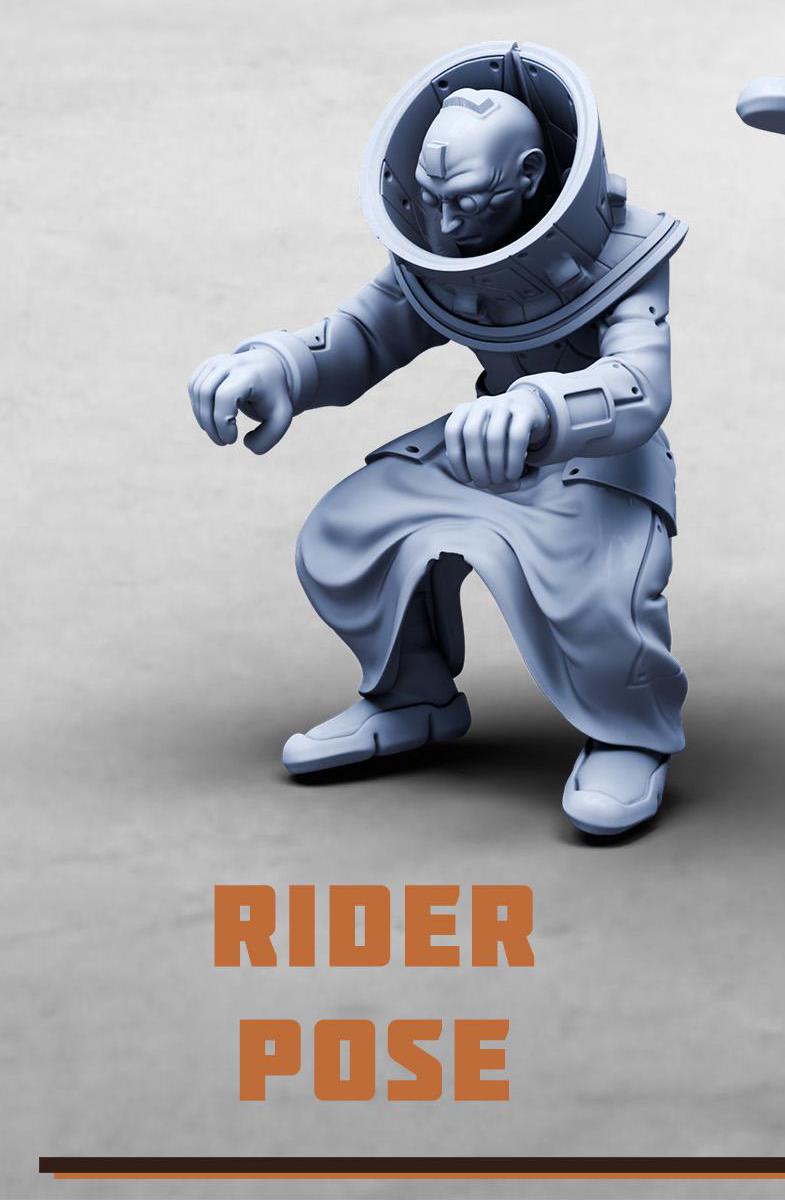 Silent Spectre Gang Vehicle Riders (3 Variants Available) - Print Minis