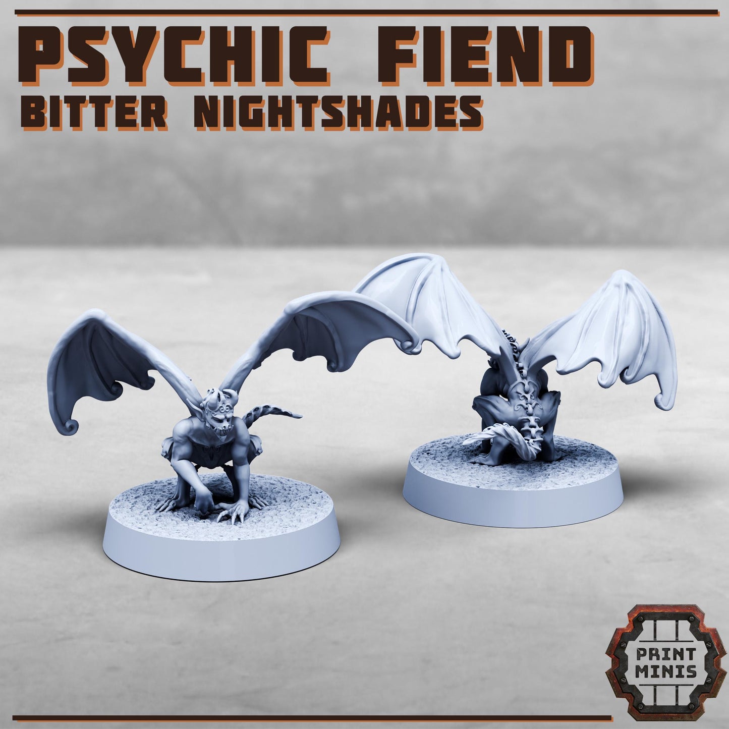 Callista, Nightshade Bodyguard and Psychic Fiend - Print Minis