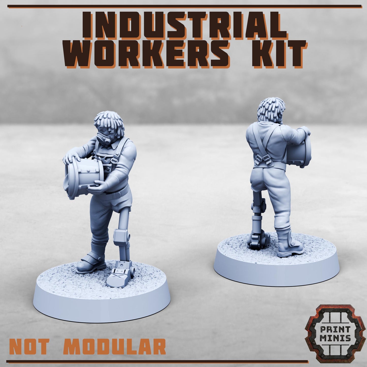 Industrial Worker Crew (5 Variants Available) - Print Minis