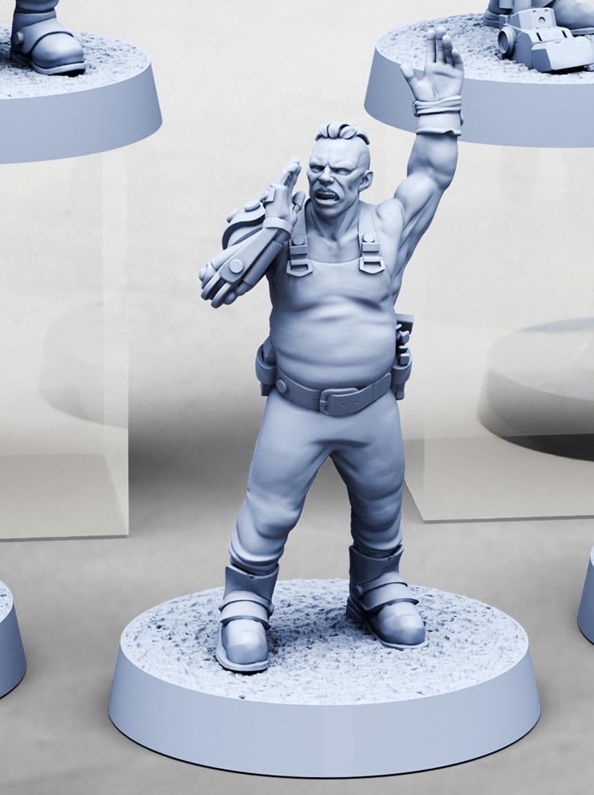 Industrial Worker Crew (5 Variants Available) - Print Minis