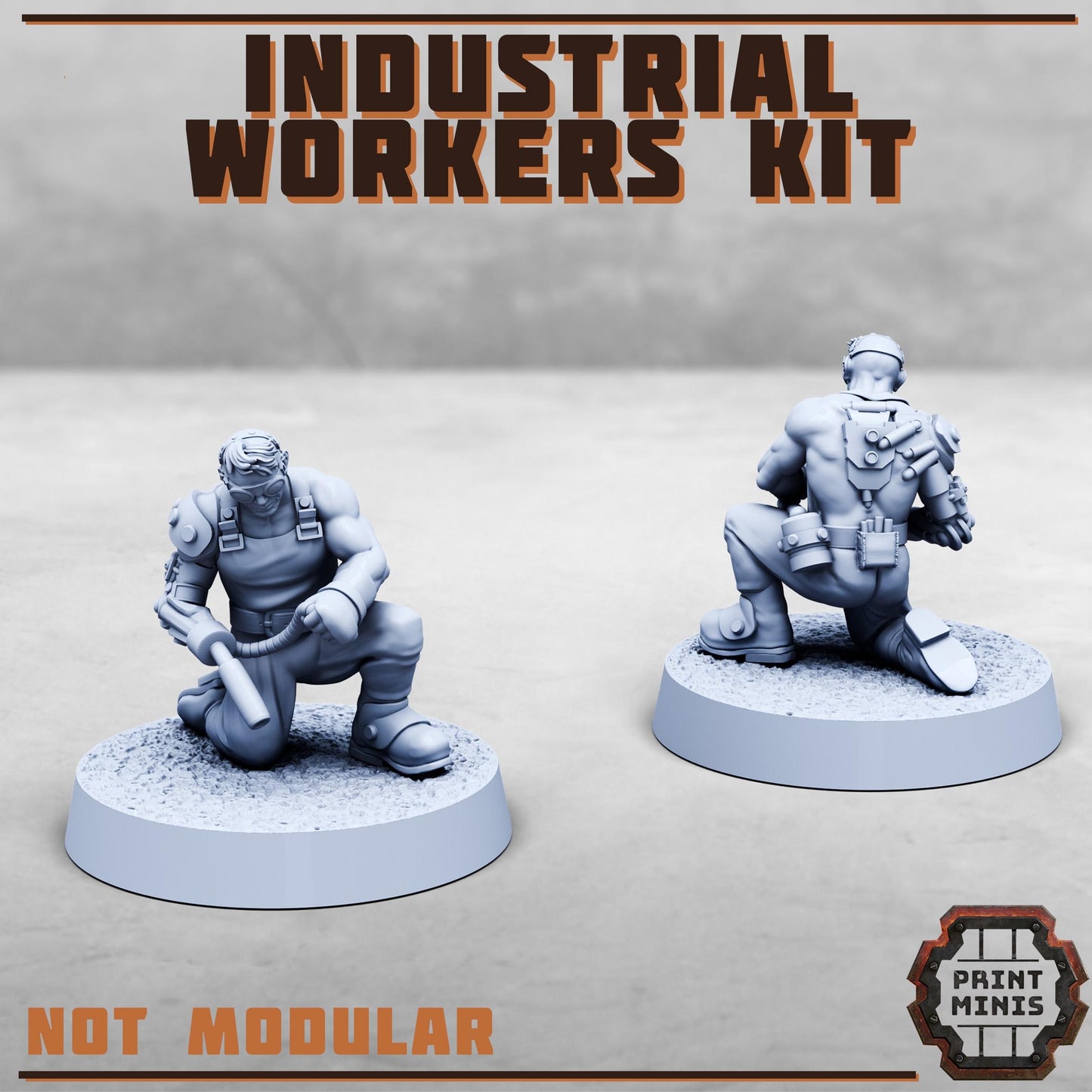 Industrial Worker Crew (5 Variants Available) - Print Minis