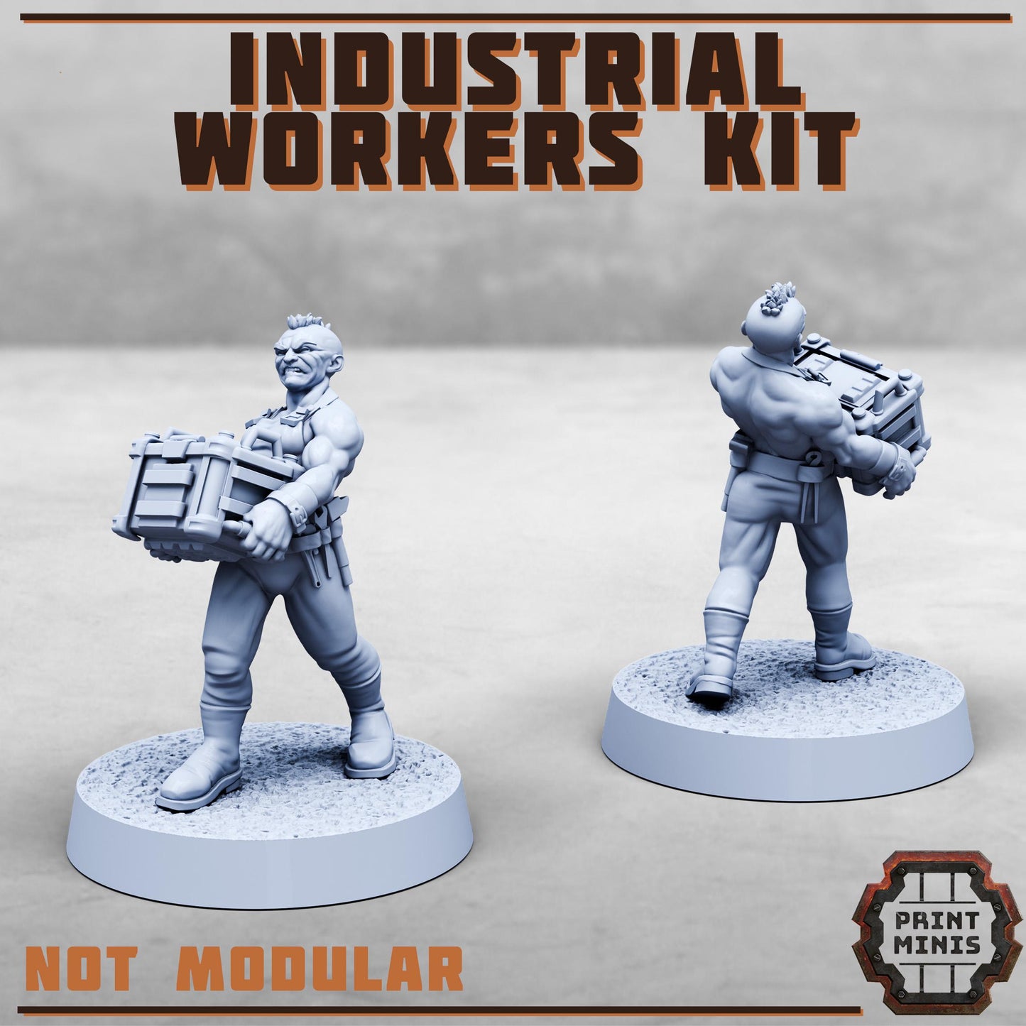Industrial Worker Crew (5 Variants Available) - Print Minis