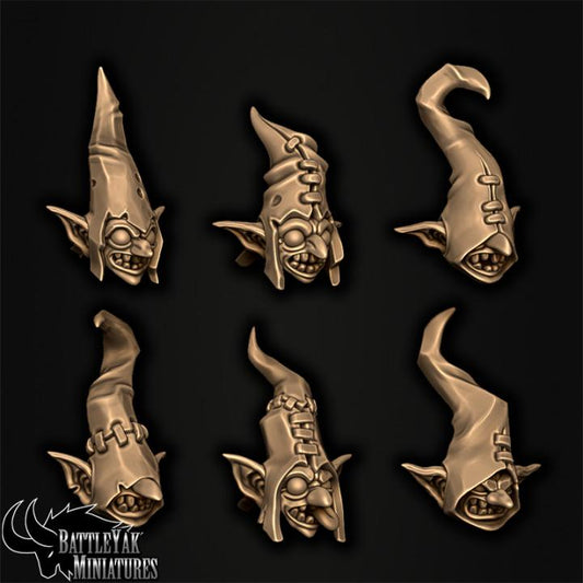 Cankergit Longsnoot Heads, Customisation Pack - 32mm Scale (12 Variants Available) - Battle Yak