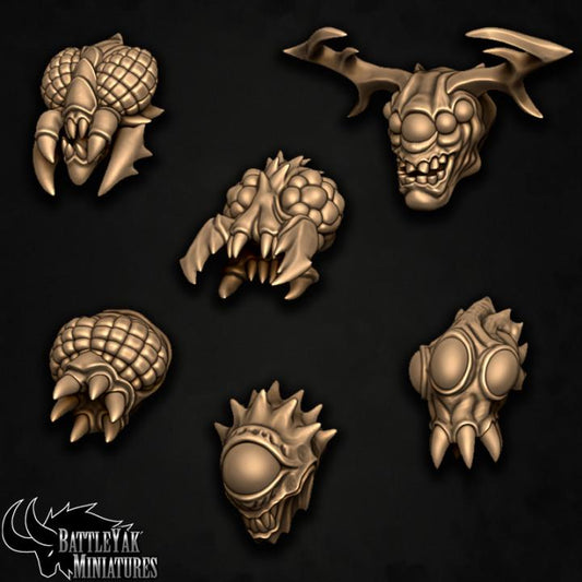Corpsefly Heads, Customisation Pack - (6 Variants Available) - Battle Yak