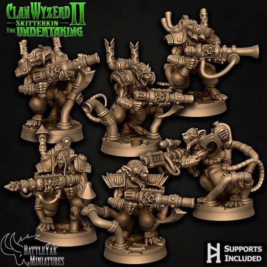 Clan Wyzerd Skitterkin - Raticators (6 Variants Available) - Battle Yak