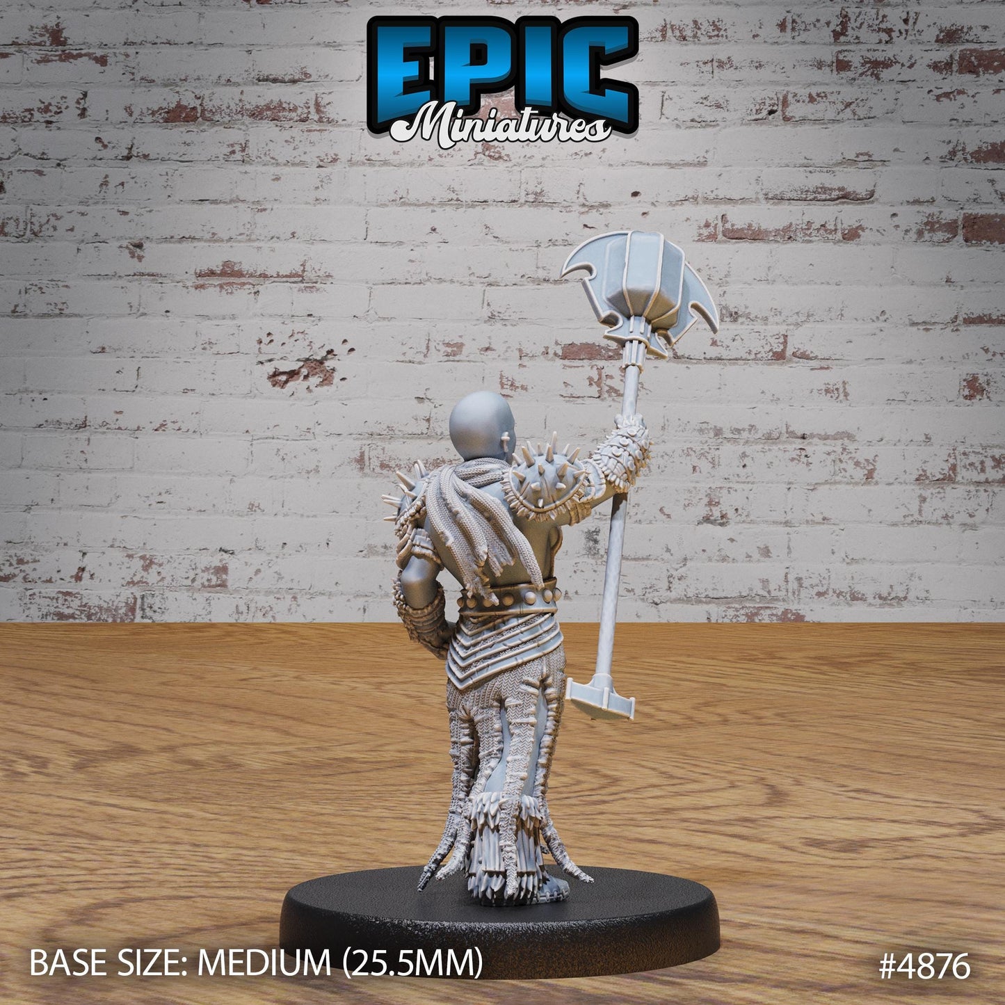 Bald Dwarf Female (3 Variants Available) - Epic Miniatures