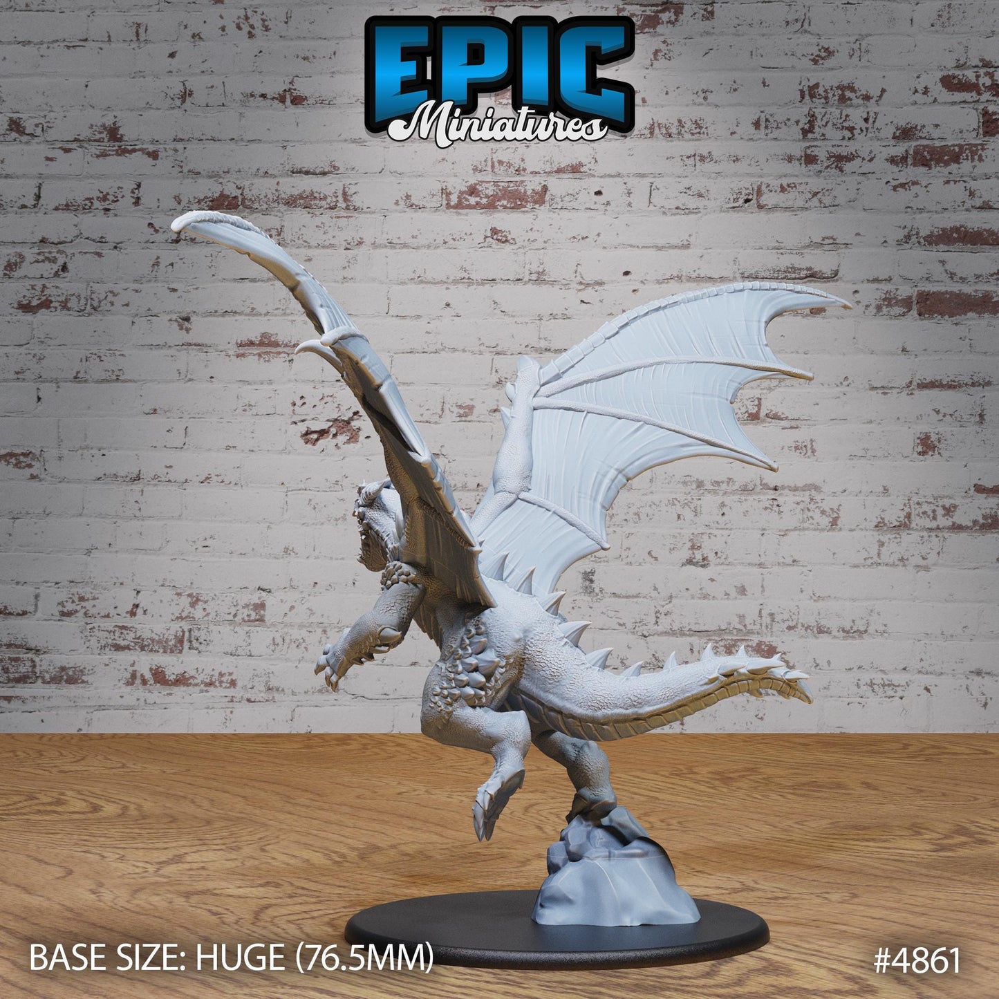 Bipedal Dragons (4 Variants Available) - Epic Miniatures