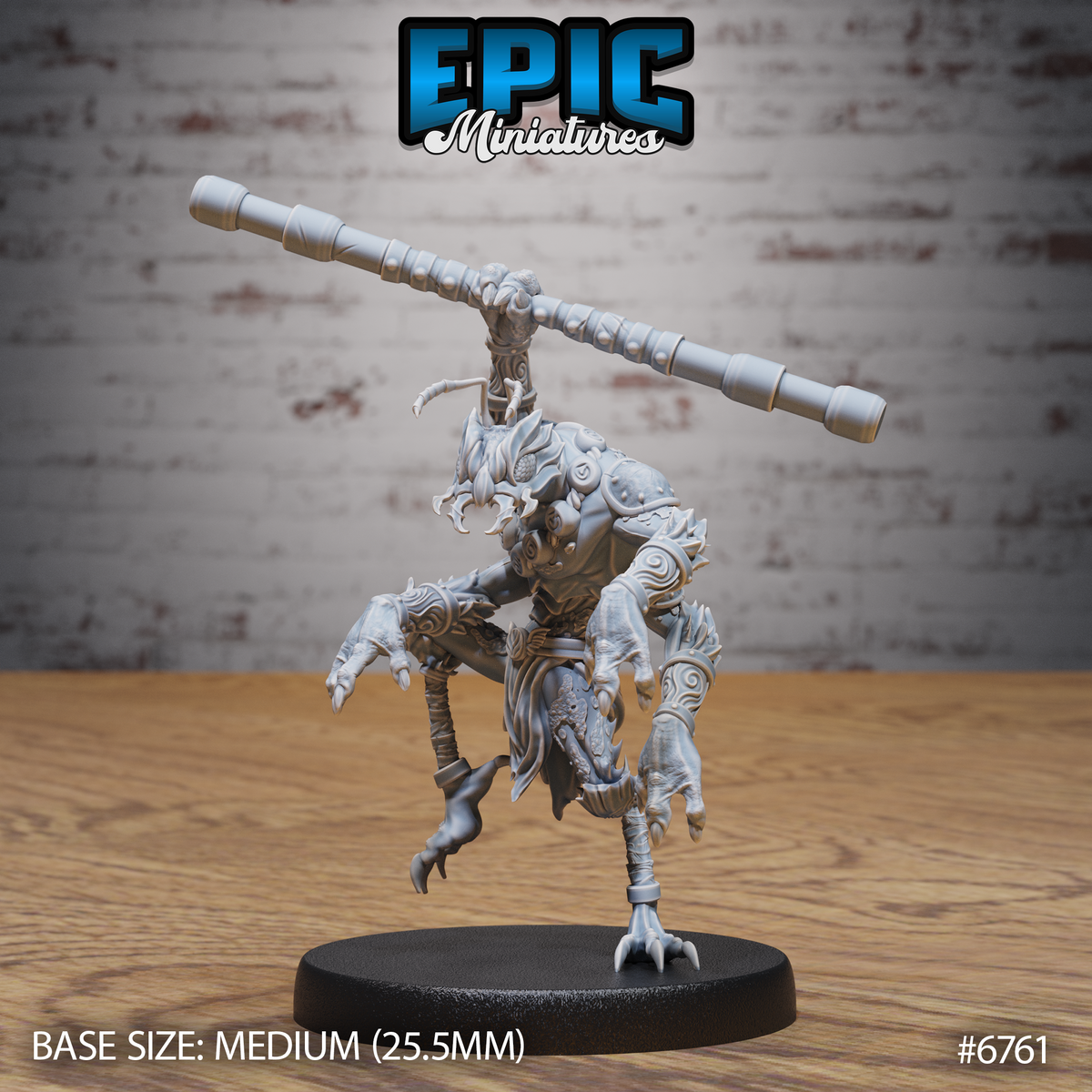 Insectoid Monk, Ant-Folk Fighter (3 Variants Available) - Epic Miniatures