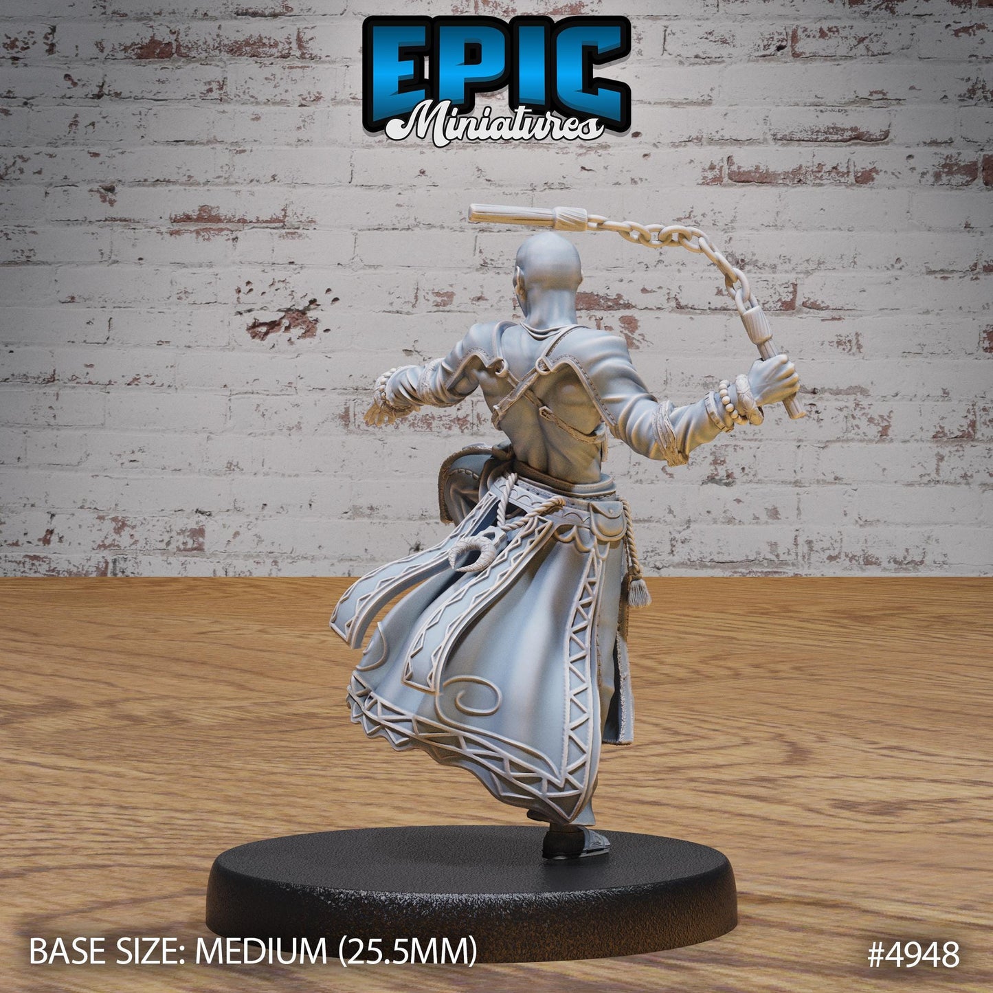 Monk Adventurer Male (3 Variants Available) - Epic Miniatures