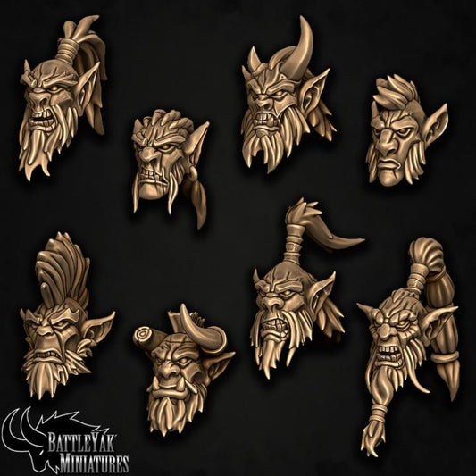 Cankergit Heads, Customisation Pack (8 Variants Available) - Battle Yak