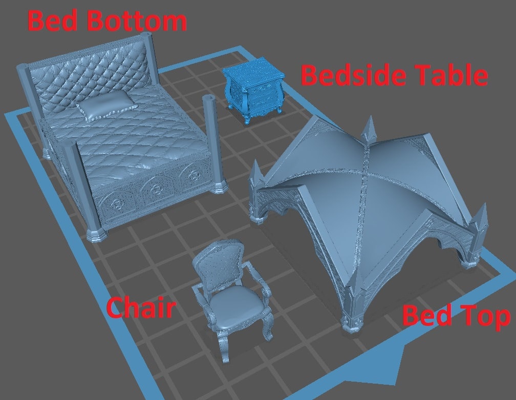 Vampire Castle Scatter, Terrain Kit (12mm Scale) - Epic Miniatures