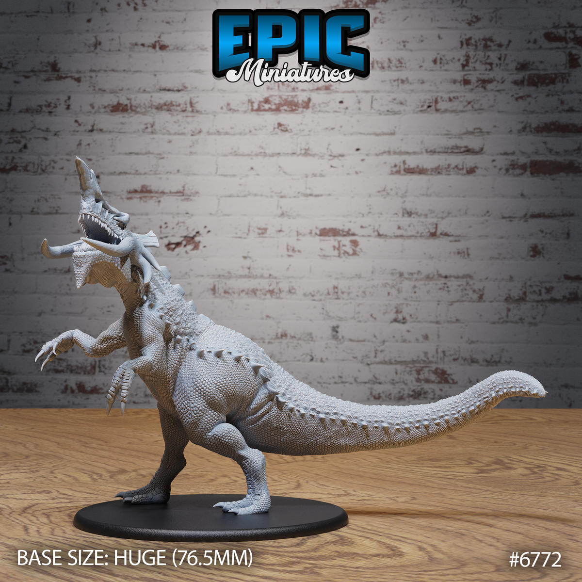 Boneskull Rex, Fantasy Dinosaur (4 Variants Available) - Epic Miniatures