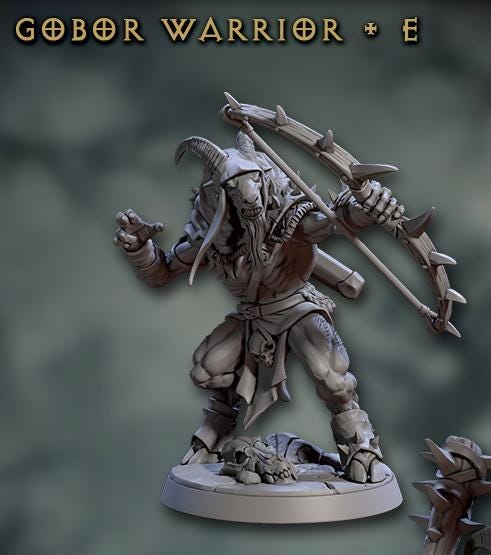 Gobor Beastmen Warriors, Set 2 (6 Variants Available) - Artisan Guild