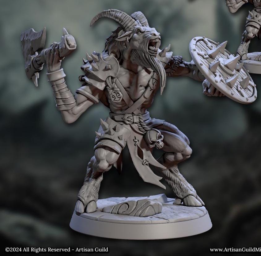 Gobor Beastmen Warriors, Set 1 (6 Variants Available) - Artisan Guild