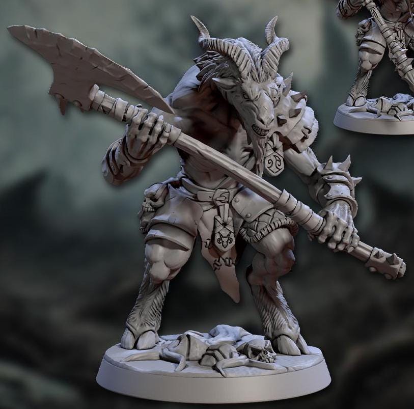 Gobor Beastmen Warriors, Set 1 (6 Variants Available) - Artisan Guild