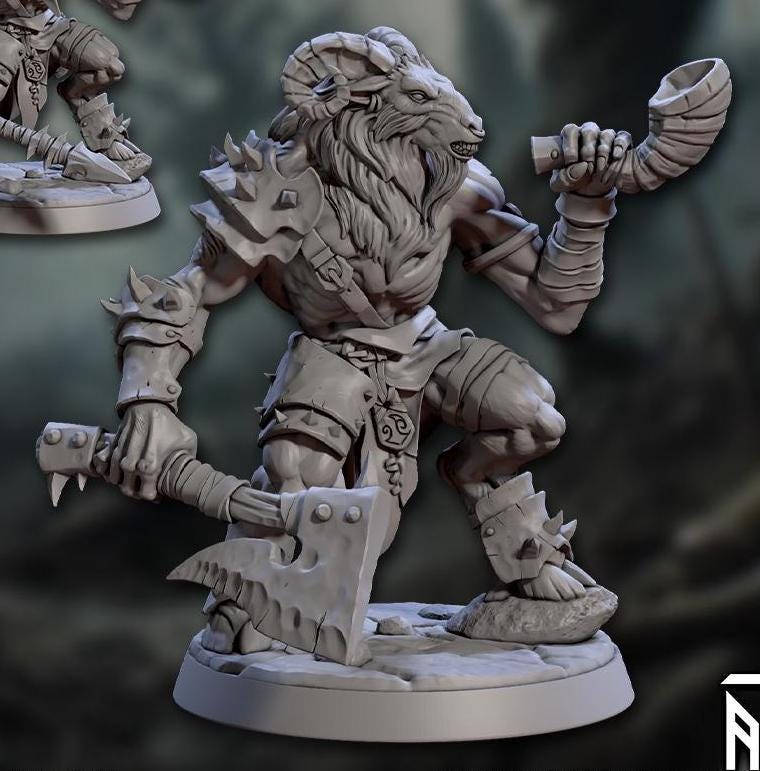 Gobor Beastmen Warriors, Set 1 (6 Variants Available) - Artisan Guild