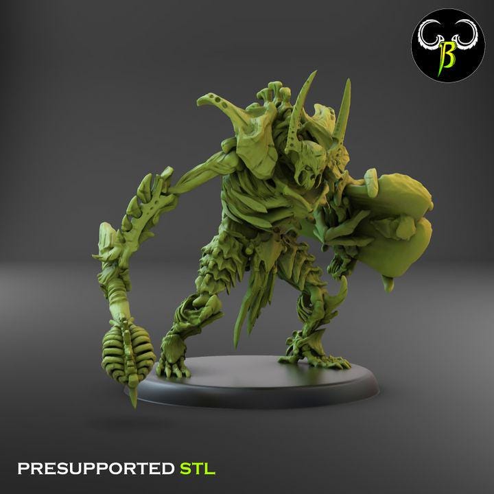 Marrow Construct, Shield Squad B (3 Variants Available) - Clay Beast Creations