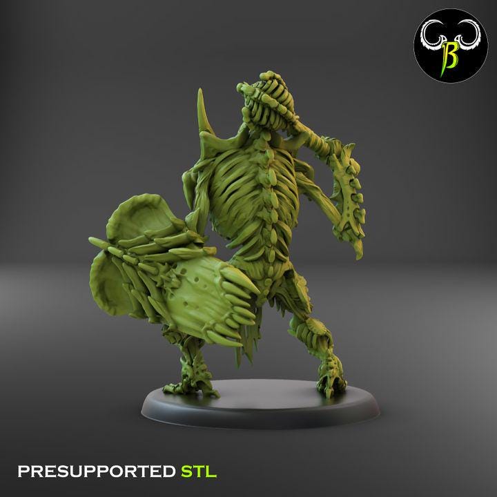 Marrow Construct, Shield Squad B (3 Variants Available) - Clay Beast Creations