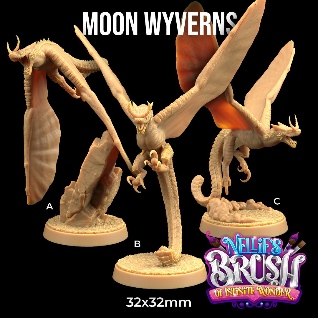 Moon Wyverns (3 Variants Available) - Dragon Trapper's Lodge